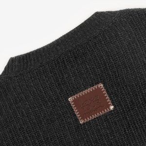 NWT Love Your Melon Dark Charcoal Knit Sweater